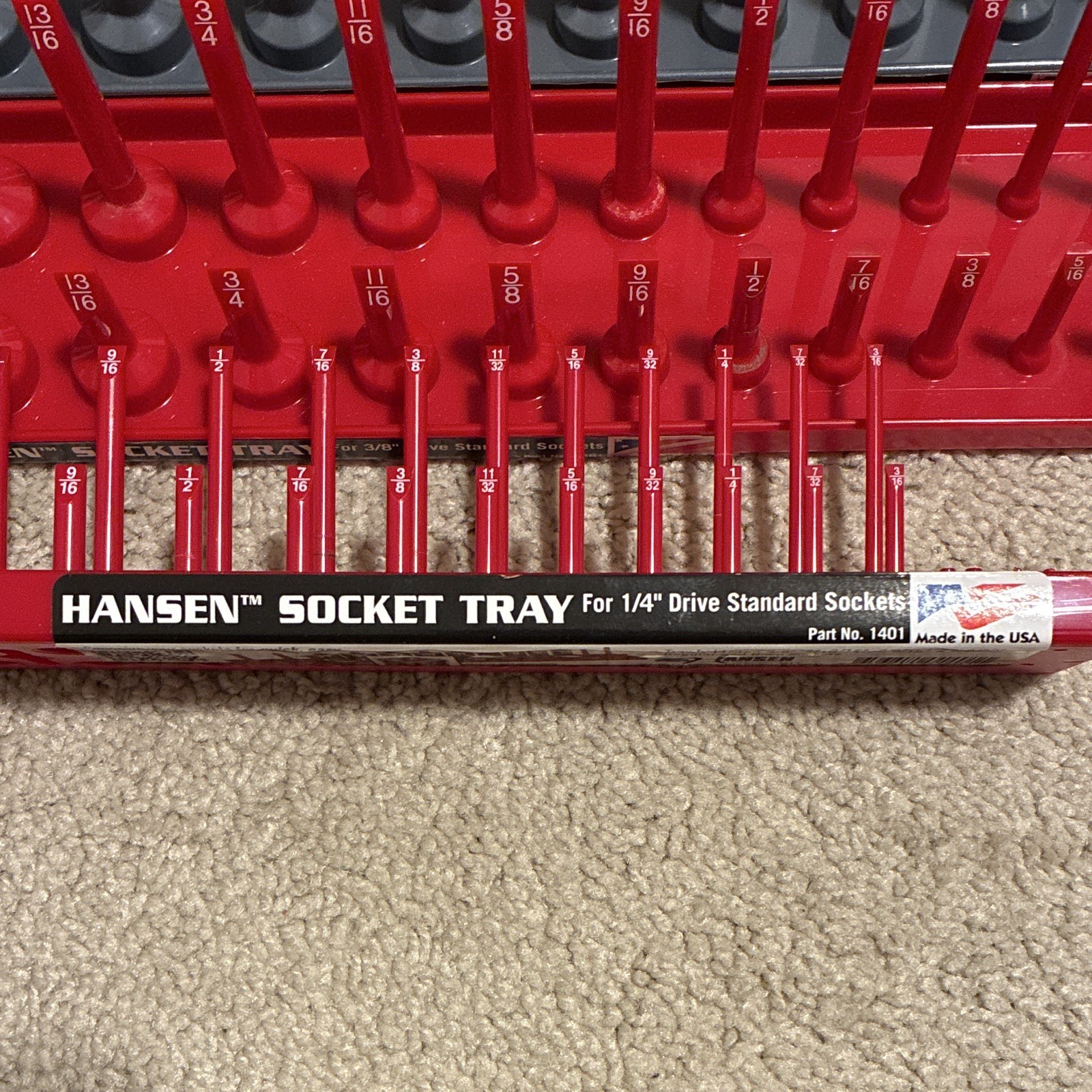 Hansen Socket/Wrench Tool Organizer Lot