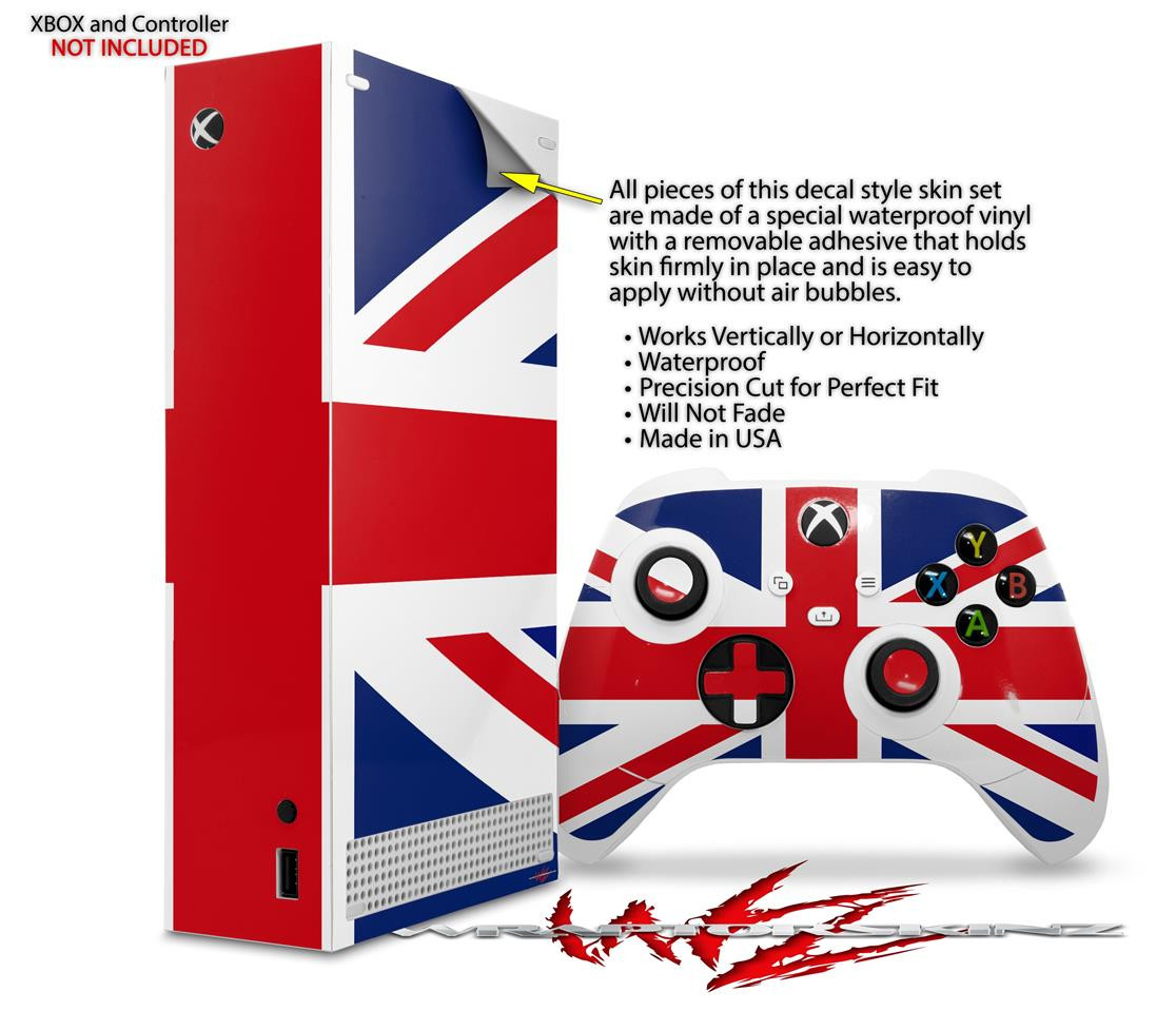 Skin Wrap for XBOX Series S Console Controller Union Jack 02
