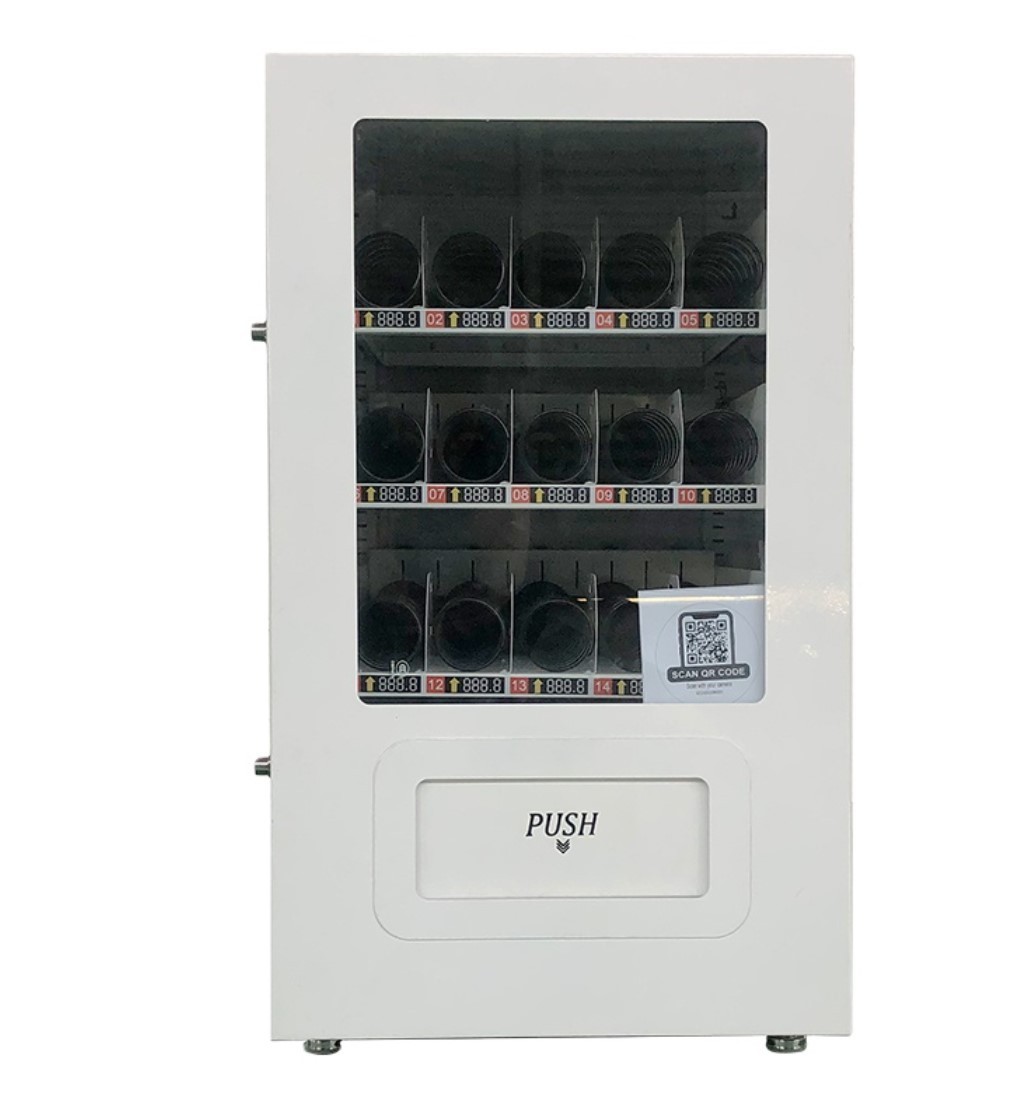 15 Slot Food Drink Candy QR Code Payment Acceptor Desktop Wall Vending Machine