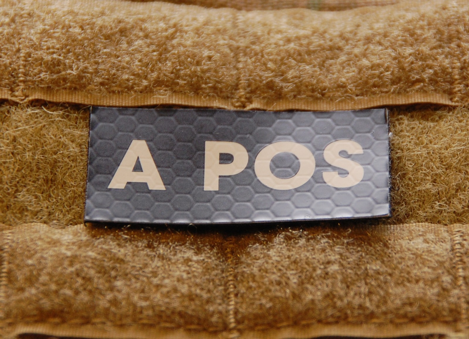 A POS Blood Type IR Patch Infrared US Army Navy Air Force SEAL USN USAF Hook