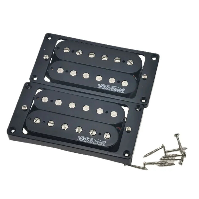 LP Humbucker Ceramics Wilkinson Electric Guitar Pickups Chrome cover 4C Wire