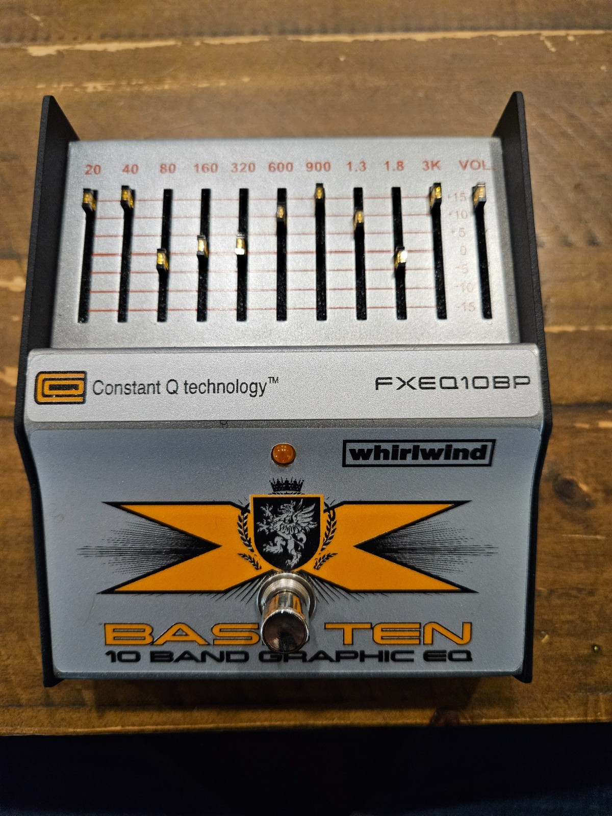USED Whirlwind BASS 10. 10 band graphic EQ.