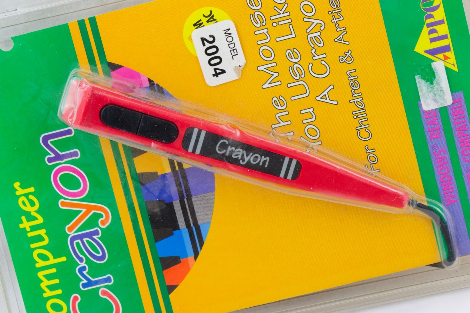 Computer Crayon Mouse, Serial Connection, Vintage