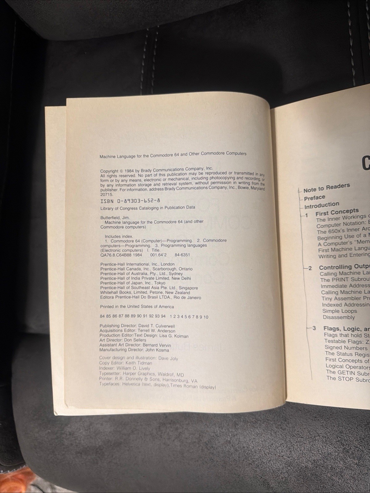 Machine Language for the Commodore 64 by Jim Butterfield 1984 First Edition