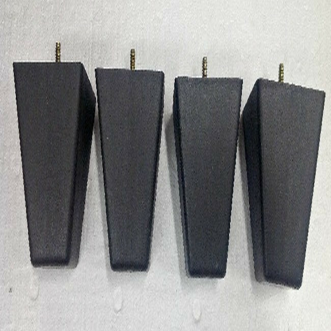 Z800 Furniture Legs Tapered Feet Couch Chair Ottoman Sofa 4.5" Brown Plastic 4