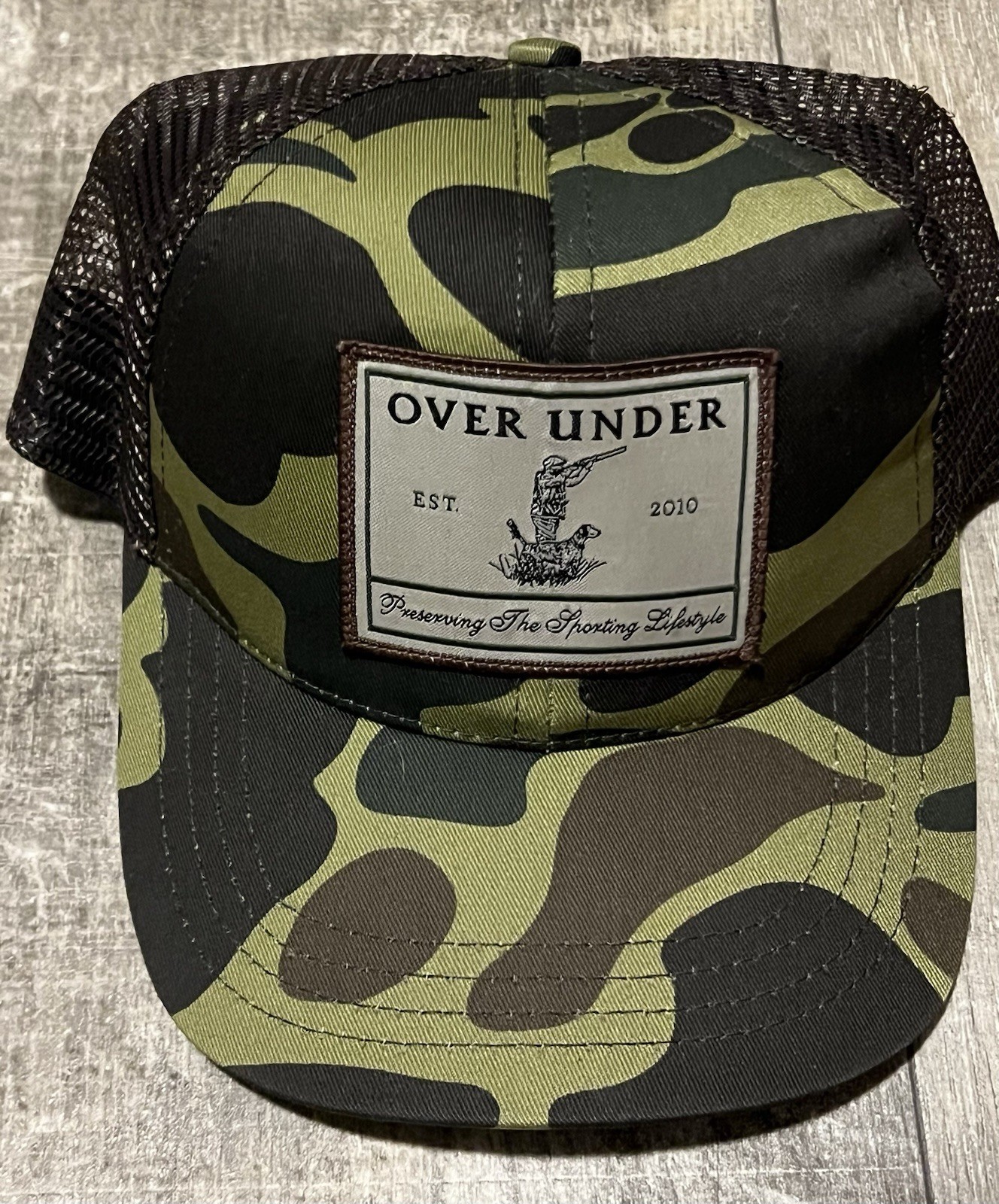 Over Under Brand Camo Trucker Hat  Snapback