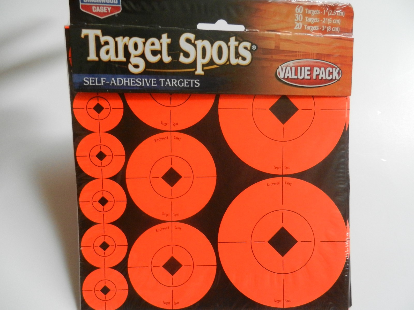 Birchwood Casey; Orange Target Spots/Self Adhesive; Assorted, 110 Pack, 33928