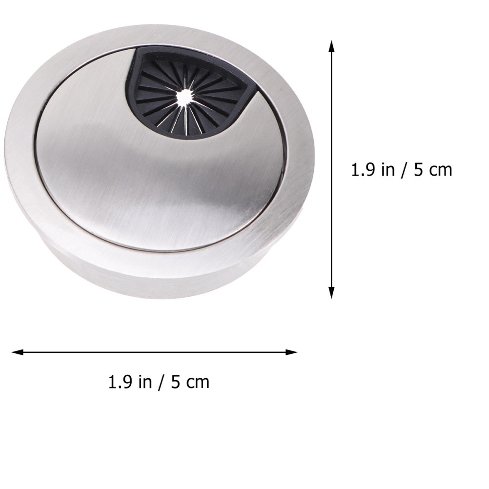 2 Pcs Desktop Wire Hole Cover Table Cable Cord Grommet Adjustable