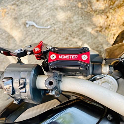 Motorcycle Front Brake Cylinder Fluid Reservoir Cover For Ducati Monster Black
