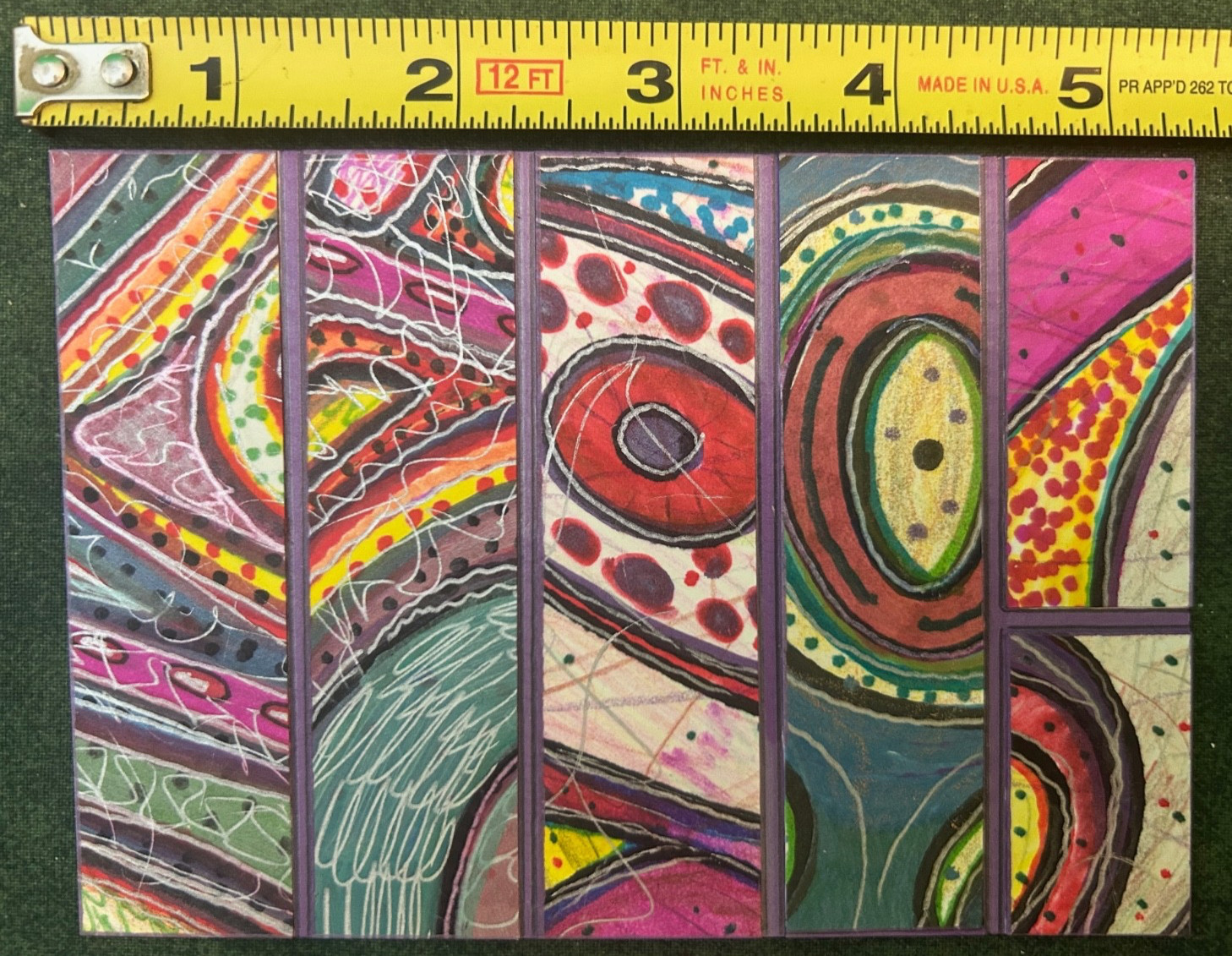 Surreal Abstract Colored Pencil Drawing by Wayne Lent Circa 2000