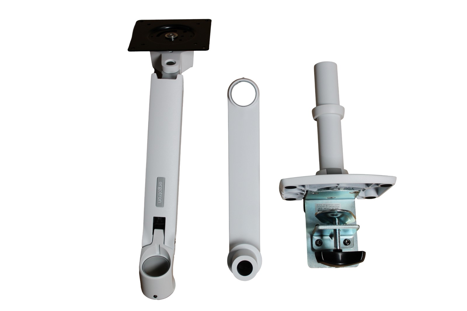 Ergotron LX Premium Single Monitor Desk Mount up to 34 inches, 7 to 25lbs, White