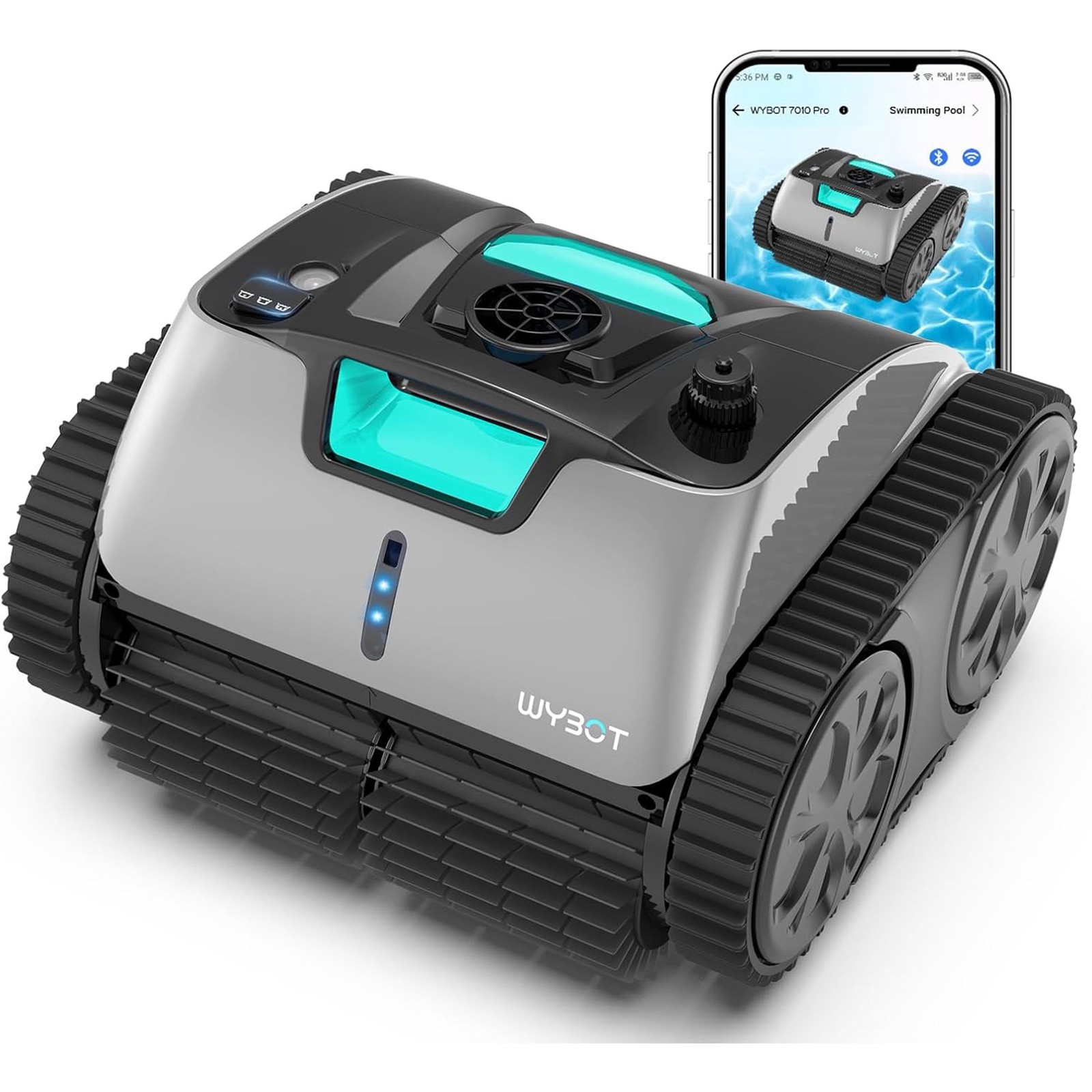 WYBOT C1PRO Pool Cleaner Wall Climb Cordless Robotic Pool Robot In-Ground Pools