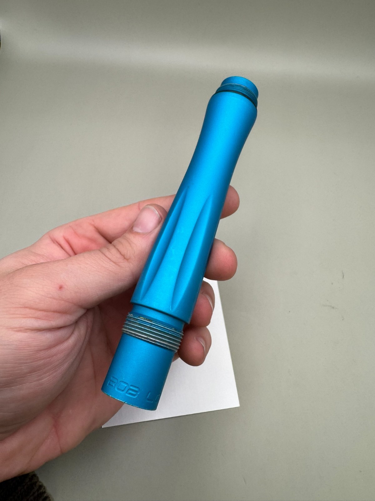 Bob Long Paintball Barrel Back-Satin Blue 685 Bore AC Thread