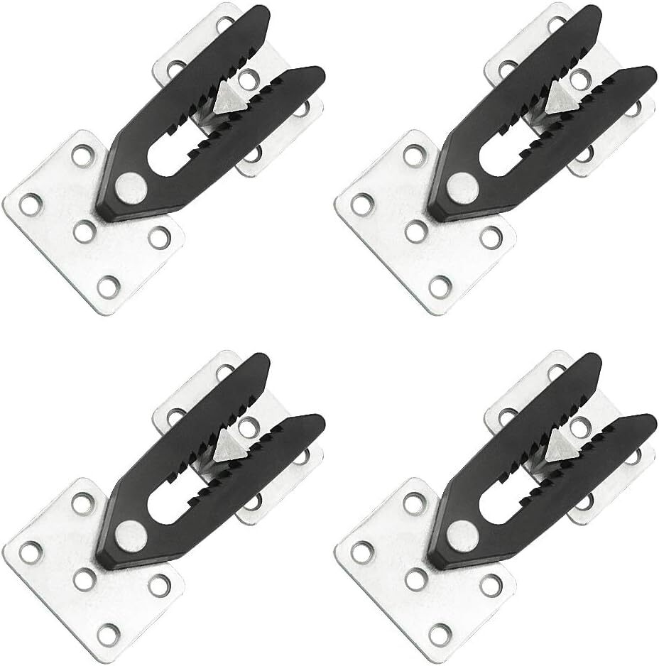 4PCS Sectional Couch Connectors Set Steel Sectional Sofa Connector Couch Clip...