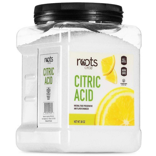 Roots Circle All-Natural Citric Acid ~ 1.8 Pounds ~ (30 ounce)  Food-Grade