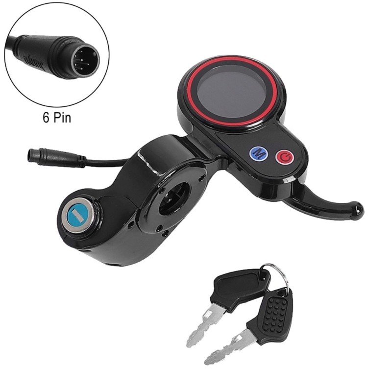 6 Pin LCD Instrument Display Panel for Electric Scooter Controllers Enduring