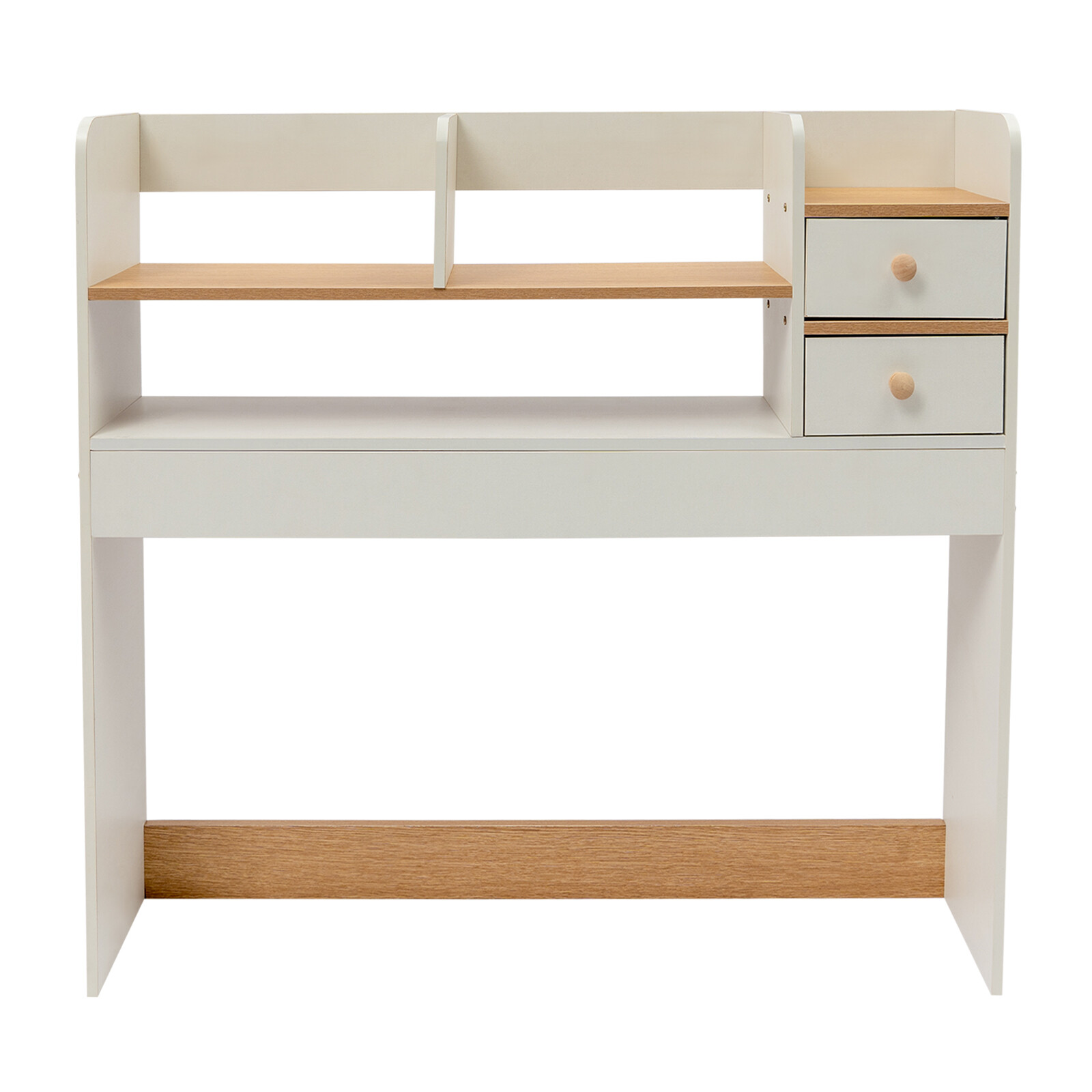 2 Tiers Desktop Bookshelf Office Dorm Desk Organiser Storage Shelf Display Rack