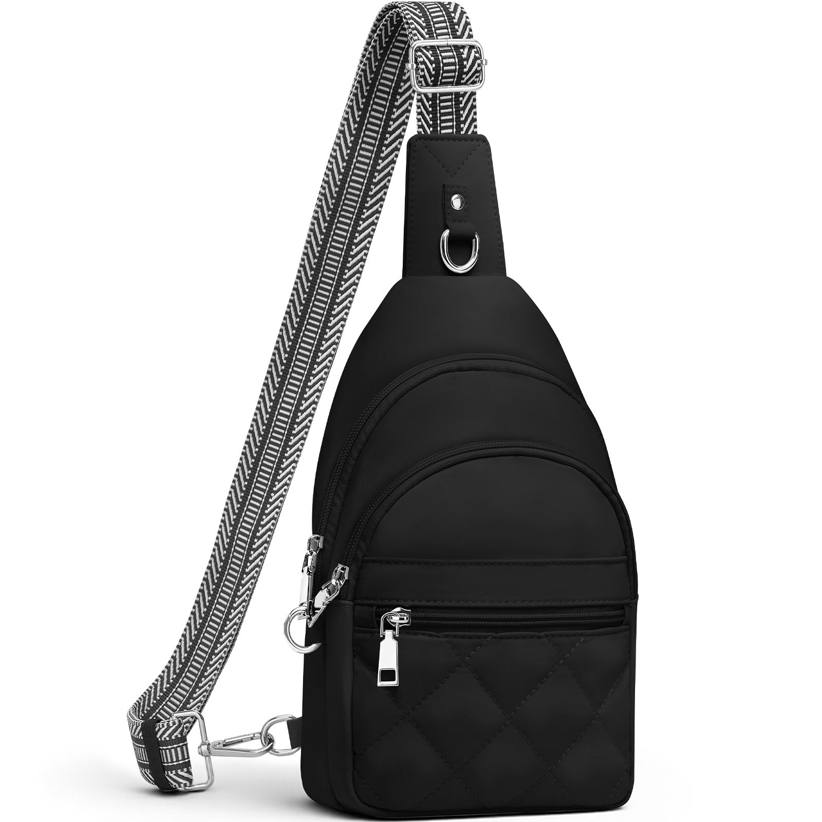 Sling Bag for Women, Anti-Theft RFID Crossbody Bag Nylon Sling Purse for Trav...