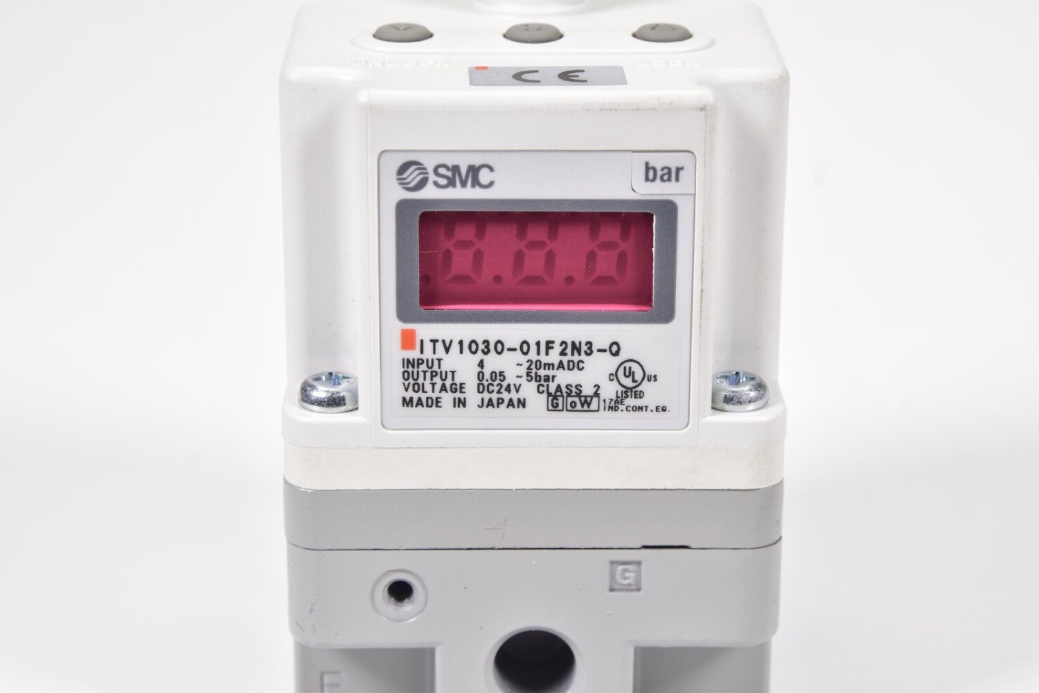 SMC ITV1030-01F2N3-Q, electro-pneumatic regulator