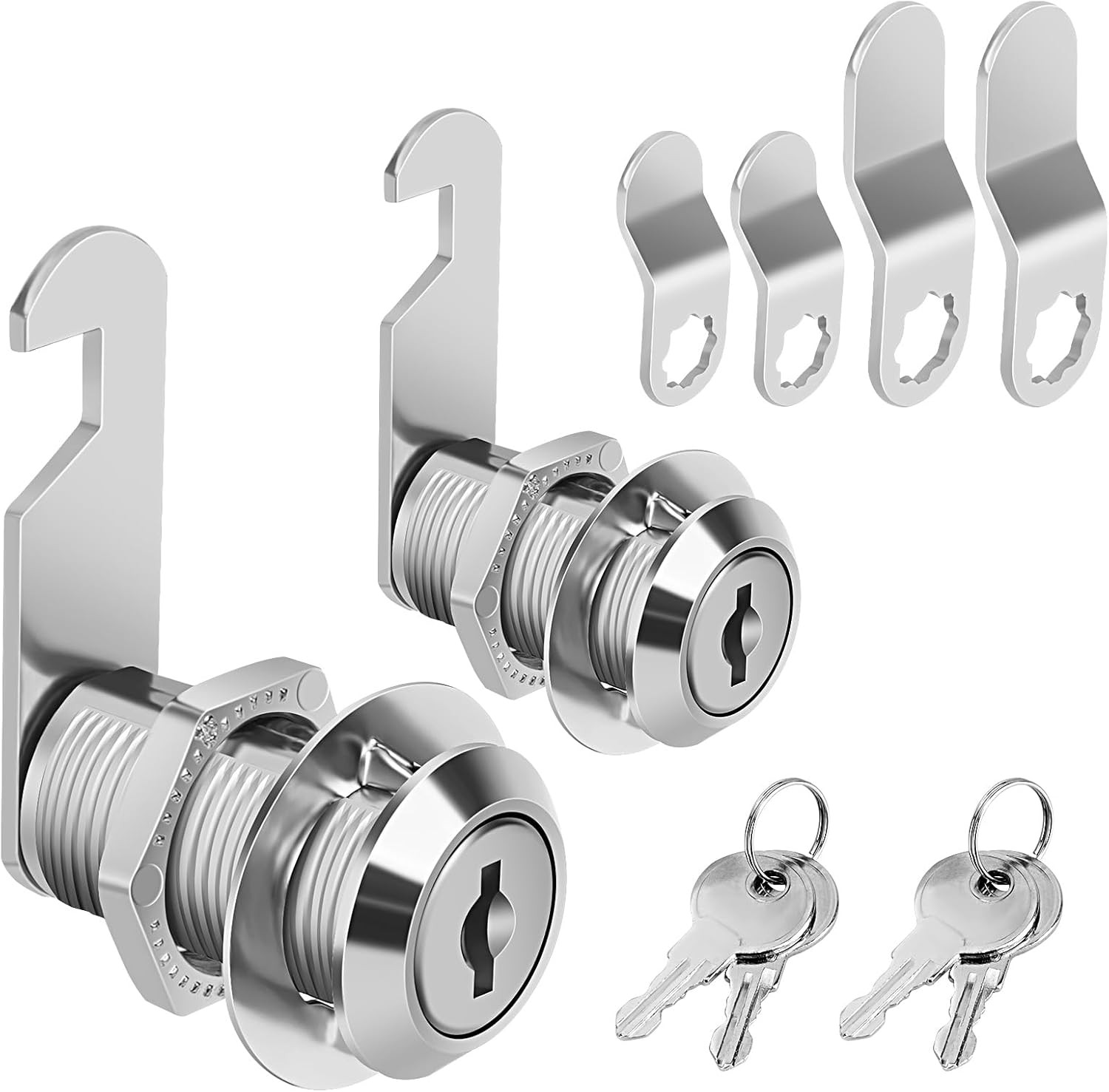 Cabinet Cam Lock Keyed Alike, 1-1/8'' (Length) Cylinder Fits on 7/8'' Max Panel
