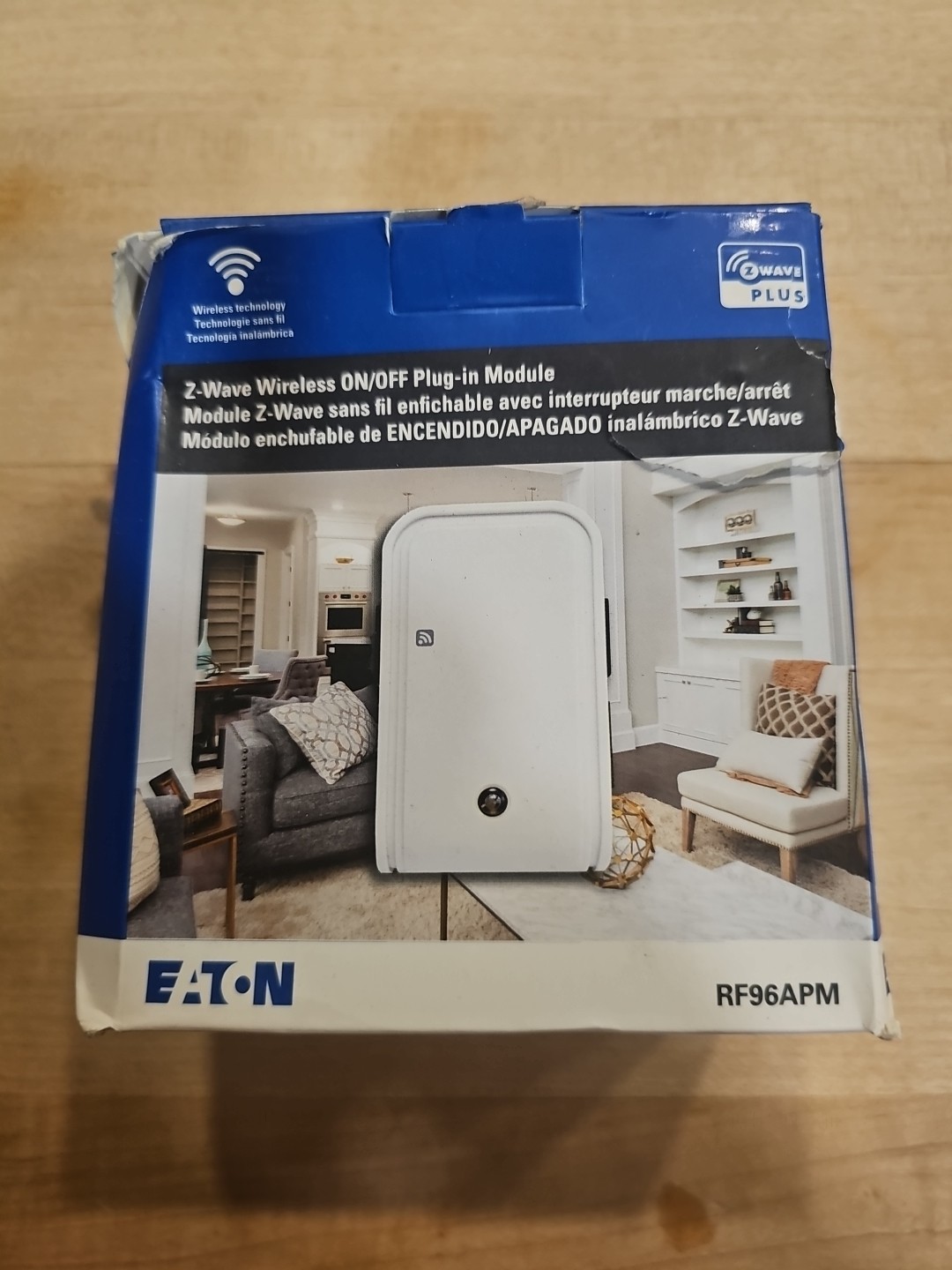 Eaton Z-Wave Wireless On/Off Plug-in Module RF96ABM-BX-LW