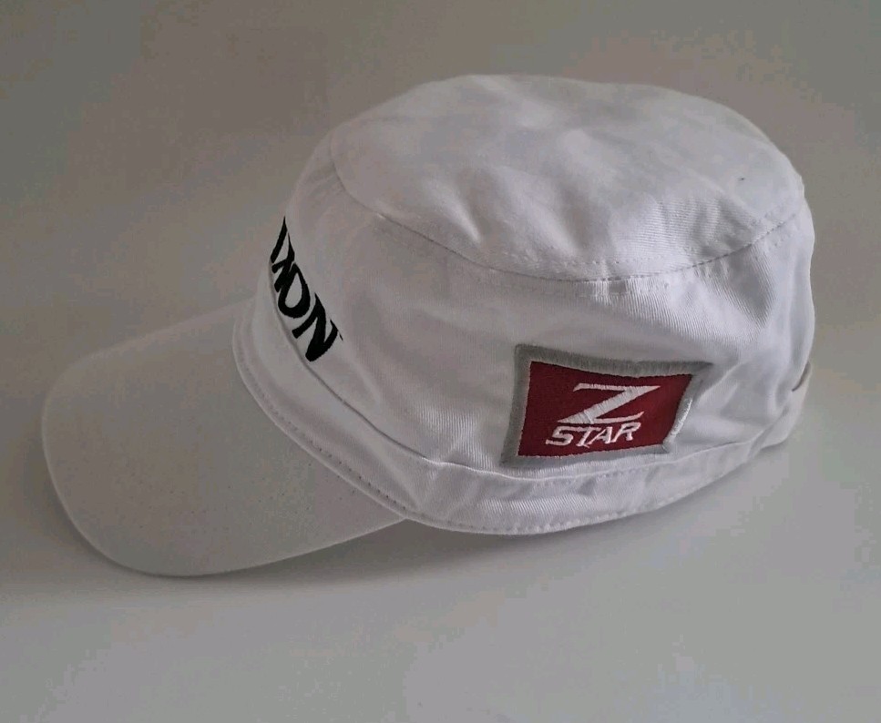 Srixon Cadet Hat Rare Design Golf Hat Cap Adjustable Strap, White, ZStar