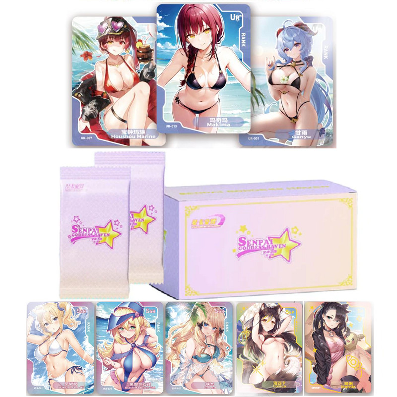 Senpai Goddess Haven 2 Premium Spicy 90 HOLO Card Anime Waifu Booster Box NEW