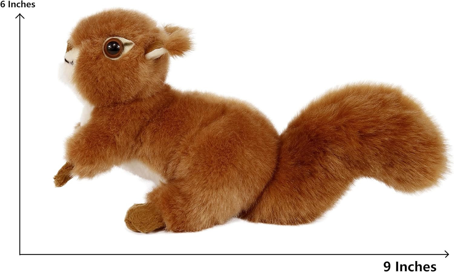 Reaistic Red Squirrel Stuffed Animal Plush Toy (Original)