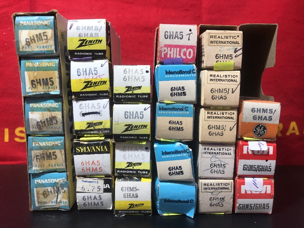 6HA5 6HA5S 6HM5  VACUUM Tubes VARIOUS BRANDS  ( QTY 1 )