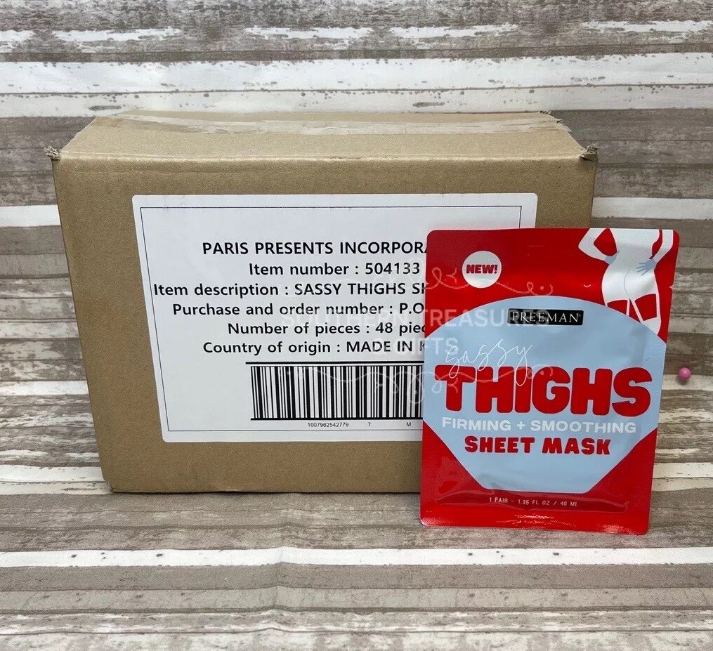 Case of 48 Freeman Beauty Sassy Thighs Firming & Smoothing Sheet Masks