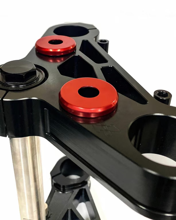 Pro-One Performance Handlebar Riser Damper Kit - Red Anodized Motorcycle 103070R