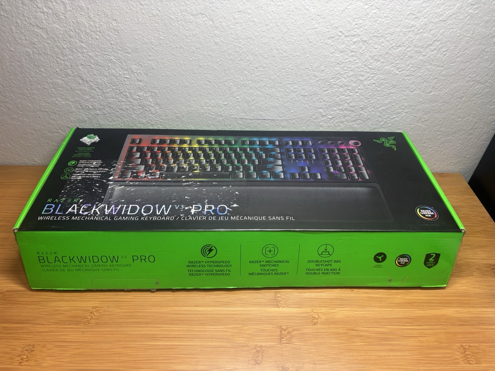 Razer Black Widow V3 s Mechanical Gaming Keyboard in Box