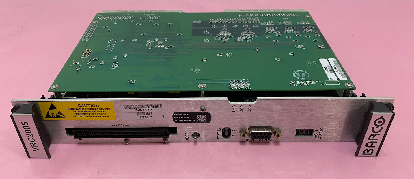 BARCO FOLSOM RESEARCH VME INPUT MODULE RS-232 GRAPHICS BOARD CARD VRC2005 MVME
