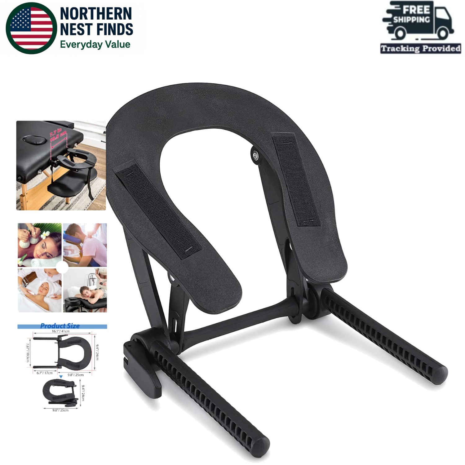 Lightweight and Sturdy Massage Table Face Cradle - Adjustable for All Clients