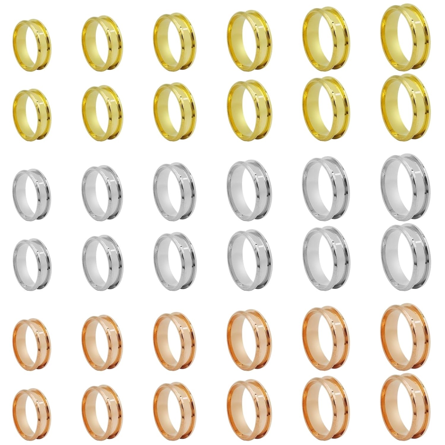 Core Ring Blanks for Jewelry Making - 6 Sizes