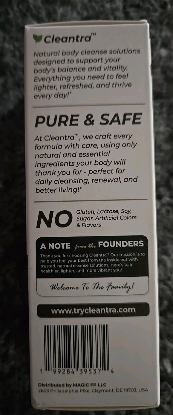 Cleantra ParaVanish Natural Cleanse Digestive Support Restores Balance NEW