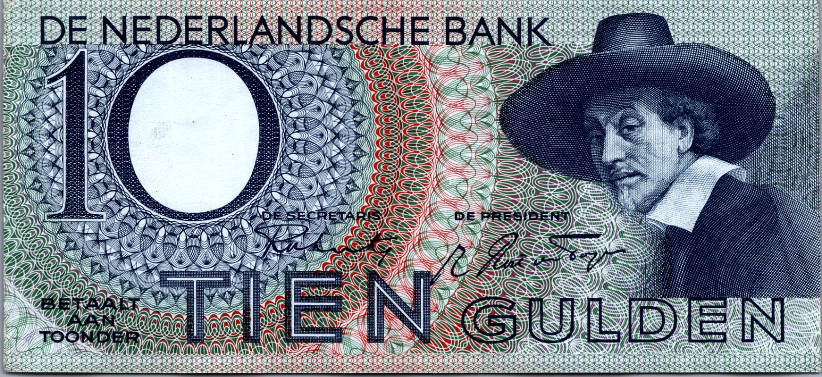 Netherlands 10 Gulden 1943 Pick # 59