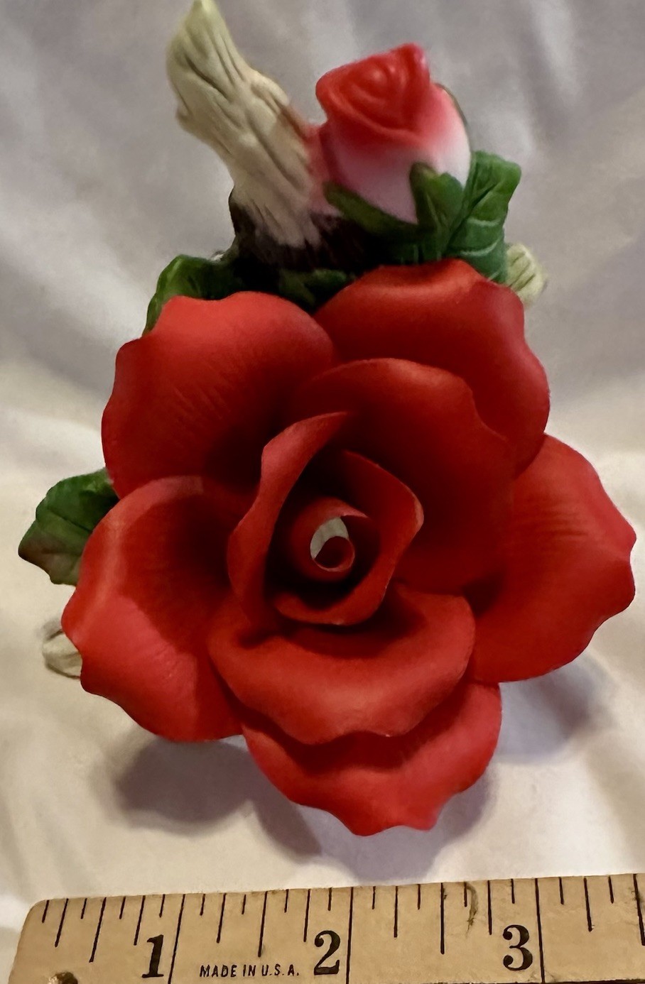 Cosmos Porcelain Red Rose Night Light