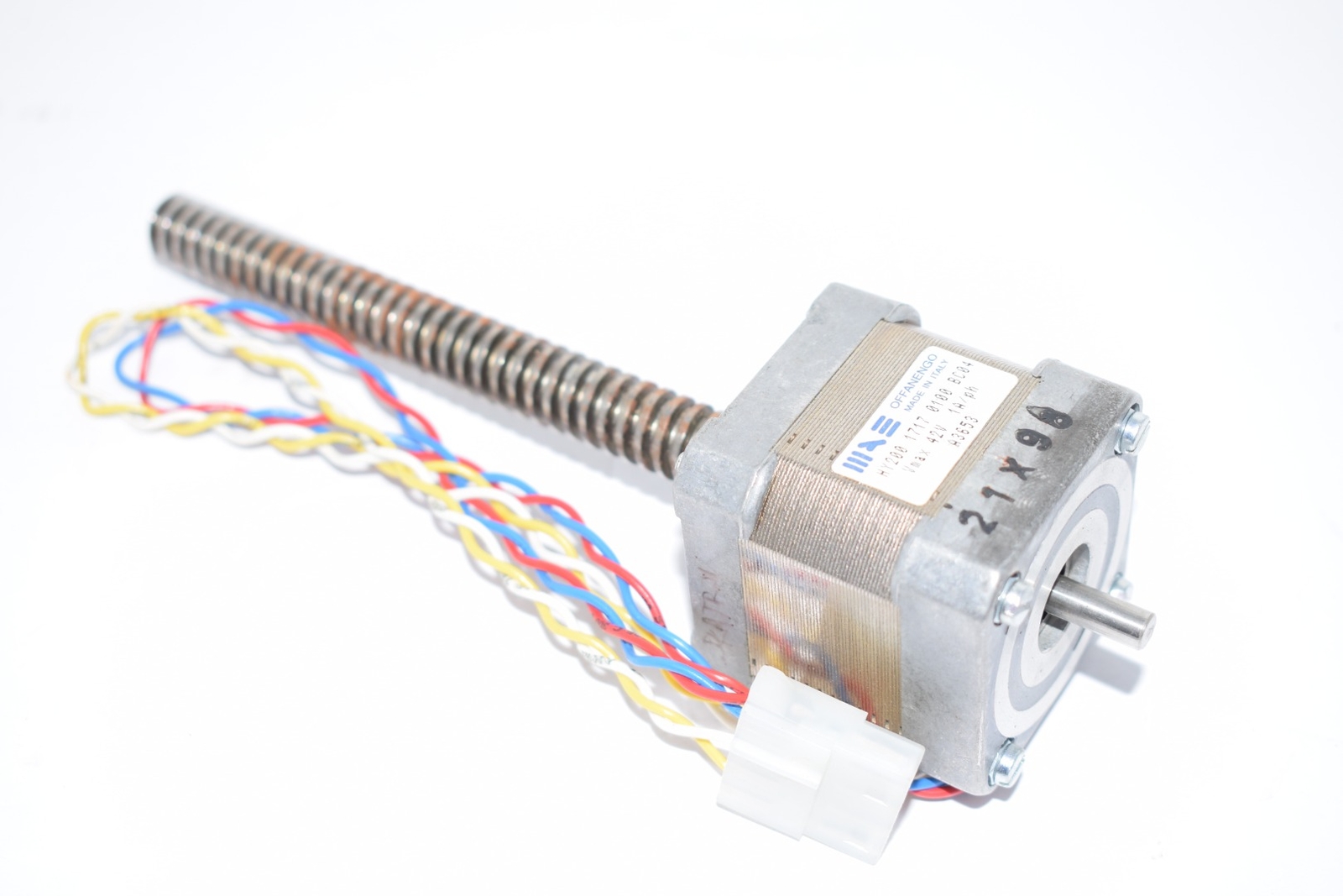 NEW MAE Offanengo HY200 1717 0100 BC04 42V Stepper Motor W/ Bolt