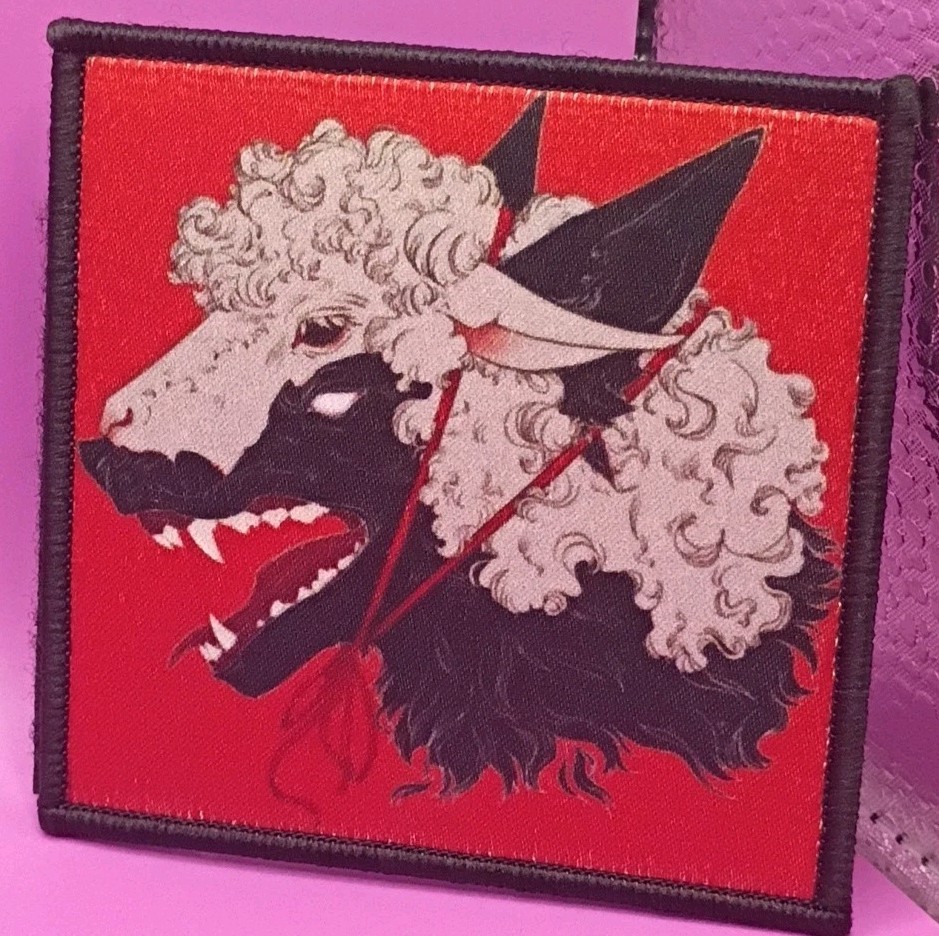Wolf in Sheeps Clothing Tactical Morale Patch Screen Printed Hook Back NEW