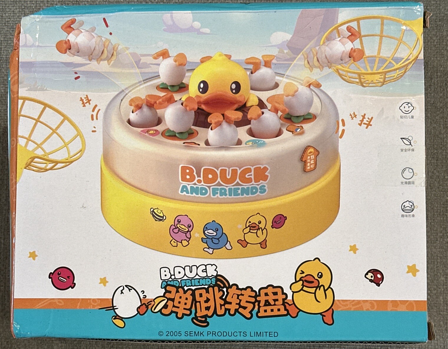 B.Duck Catch Duck Board Games Bounce Popping Up Catching Music Games For Kids 3+