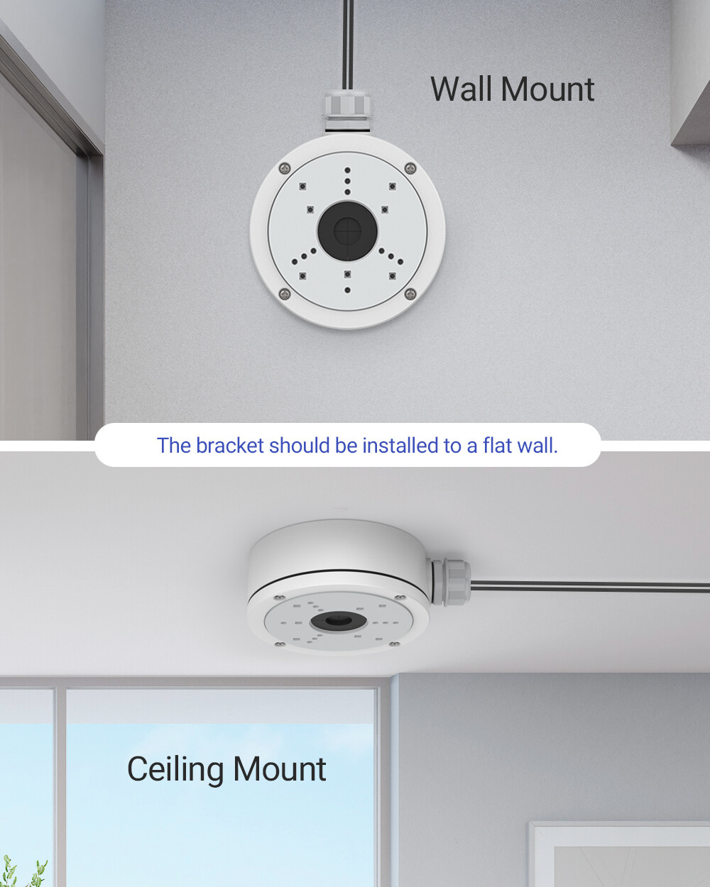 ANNKE Junction Box Wall Mount Bracket for Select CCTV Security Camera Waterproof