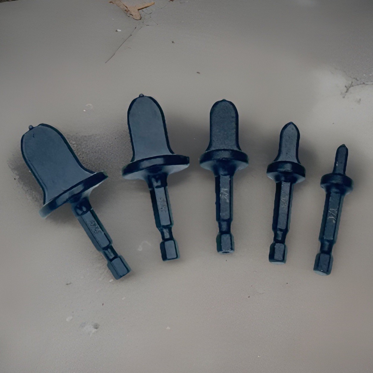 6pcs Swaging Drill Bit Set HVAC Copper Pipe Fuel Line Flaring Tube Expander SAE