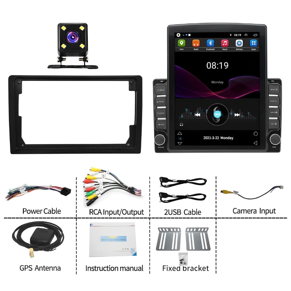9.7 Inch Car Stereo for Traverse 2009-2012 Carplay Android Auto Backup Camera