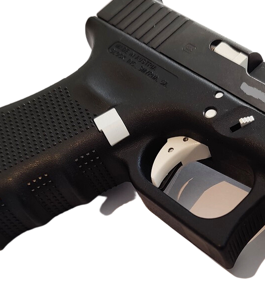 Polymer Curved Faced Trigger With Trigger Bar For Glock 17 19 26 Gen 1 2 3