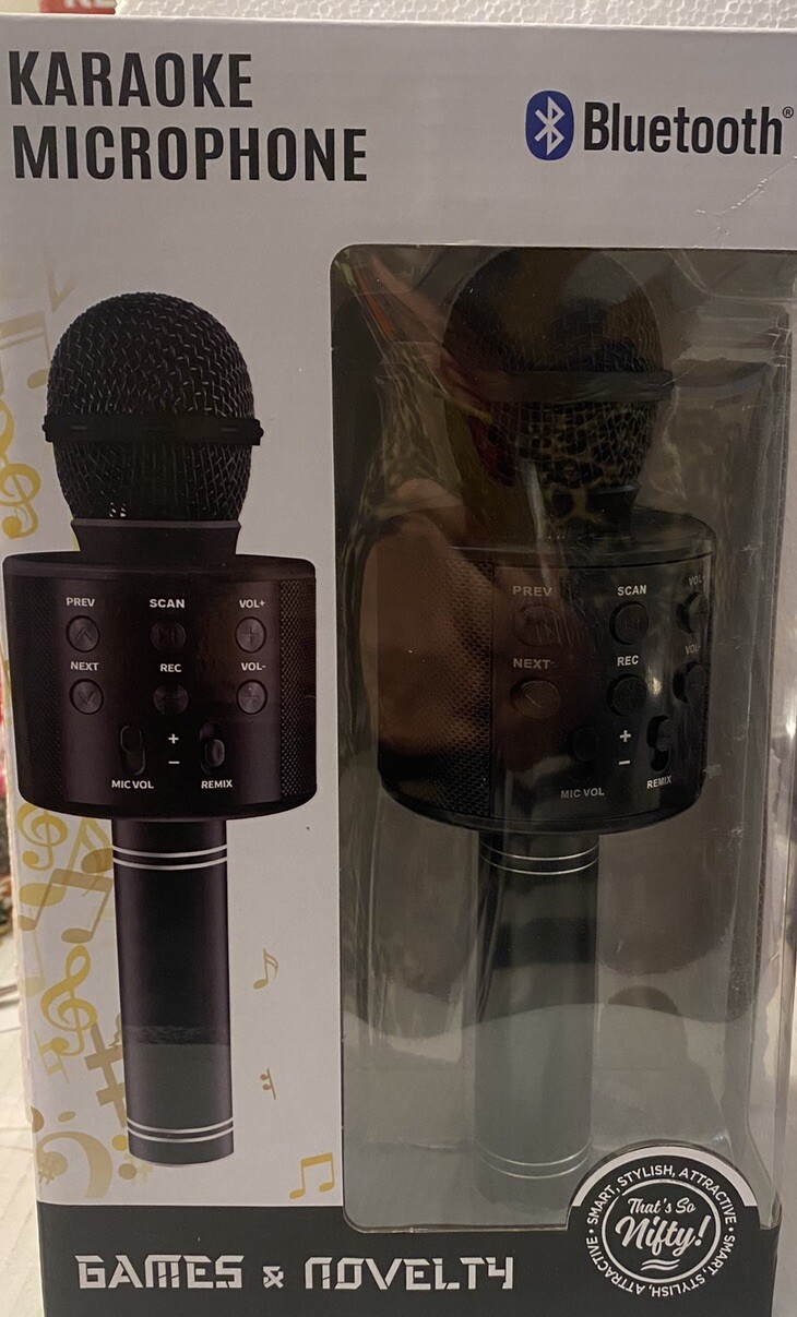Nifty Karaoke Microphone Bluetooth Open Box 2023 Games & Novelty Never Used