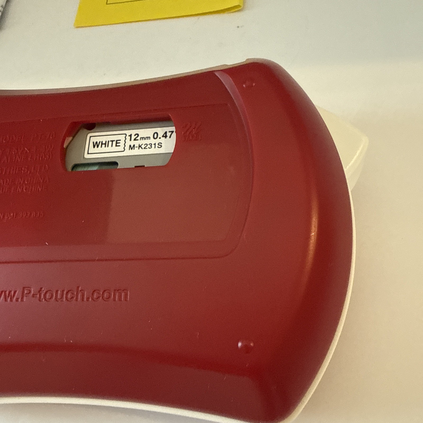 Brother P-Touch PT-70 Label Maker Printer Red Tested