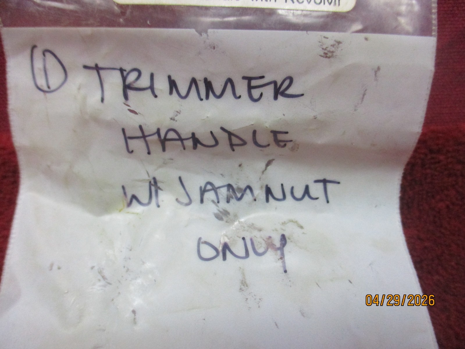 Case Trimmer Handle w/Jam Nut, Unbranded