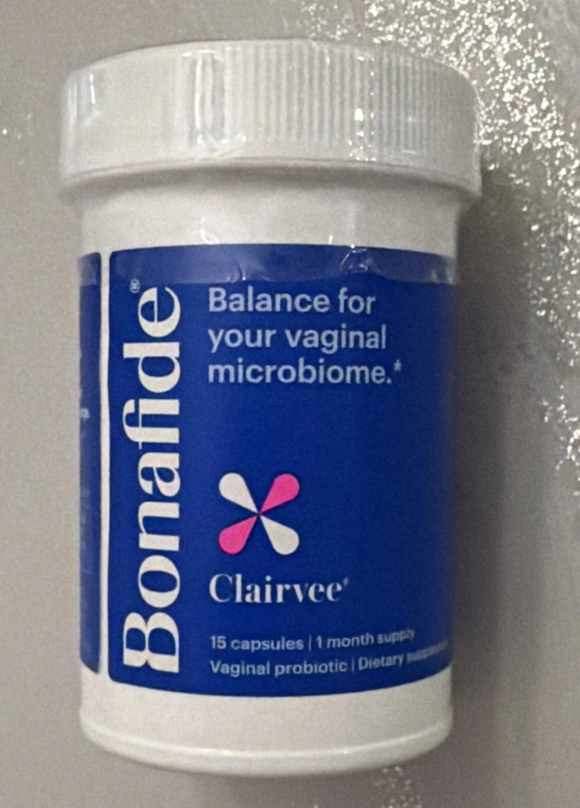 New Bonafide CLAIRVEE Vaginal Probiotic 15ct - One month supply Sealed