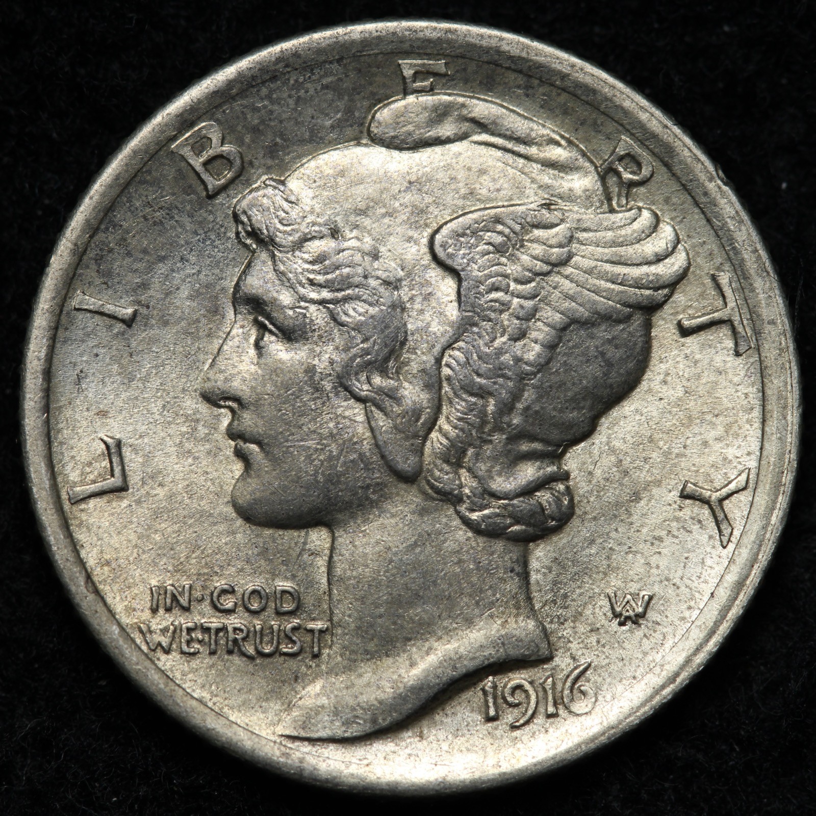 1916 Mercury Silver Dime BU *UNCIRCULATED* MS E366 ARFM